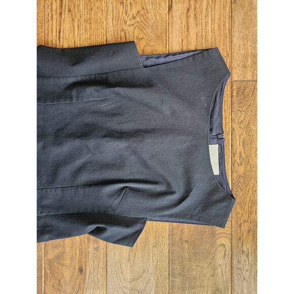 Lands' End Navy Blue Twill Sheath Dress Women's 8 Preppy Nautical Career Party - Picture 9 of 9